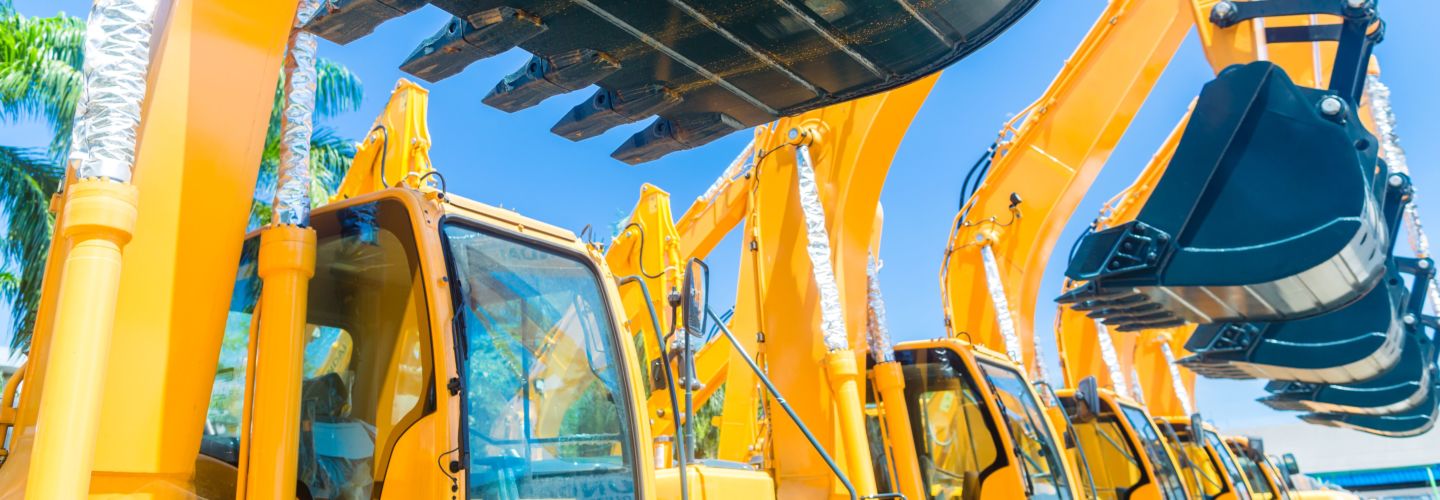 亚洲机械租赁公司的铲式挖掘机